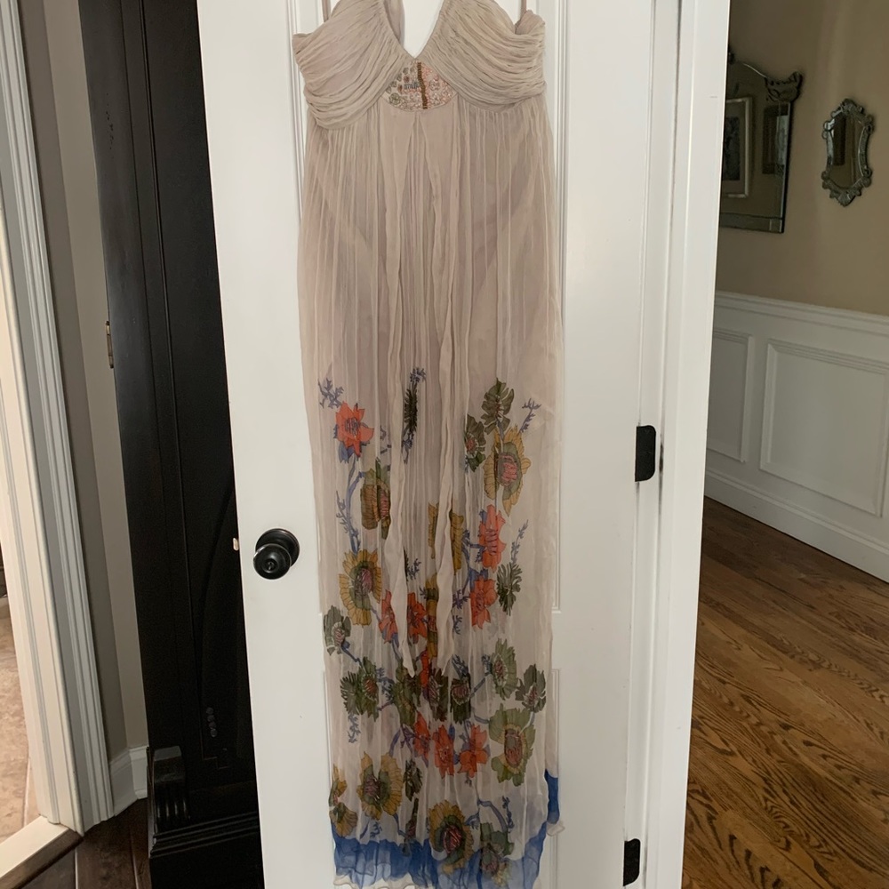Blank halter dress sz large